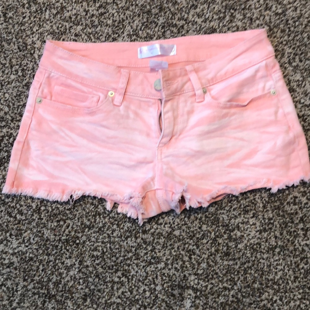 No boundaries pink jean shorts